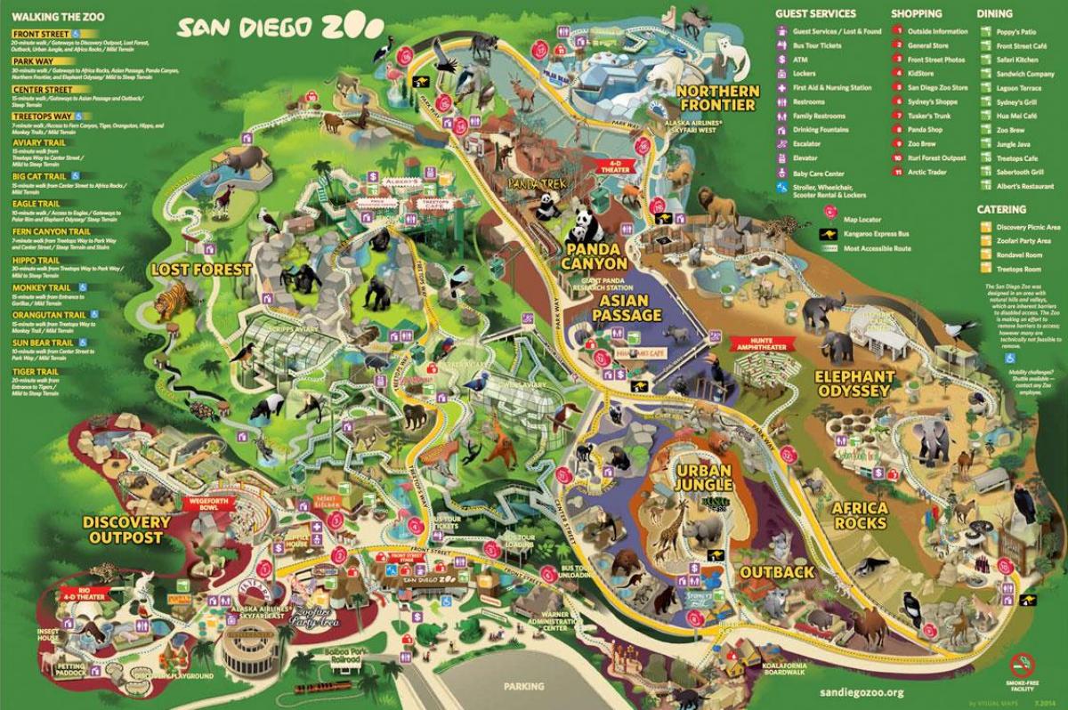 Мапа на зоолошката градина Виена