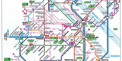 Мапа на Виена, Австрија воз