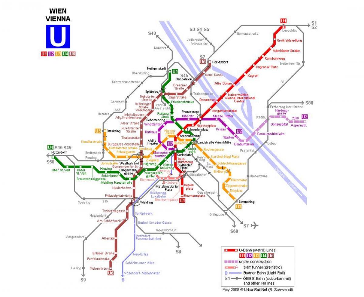 Карта на u1 Виена