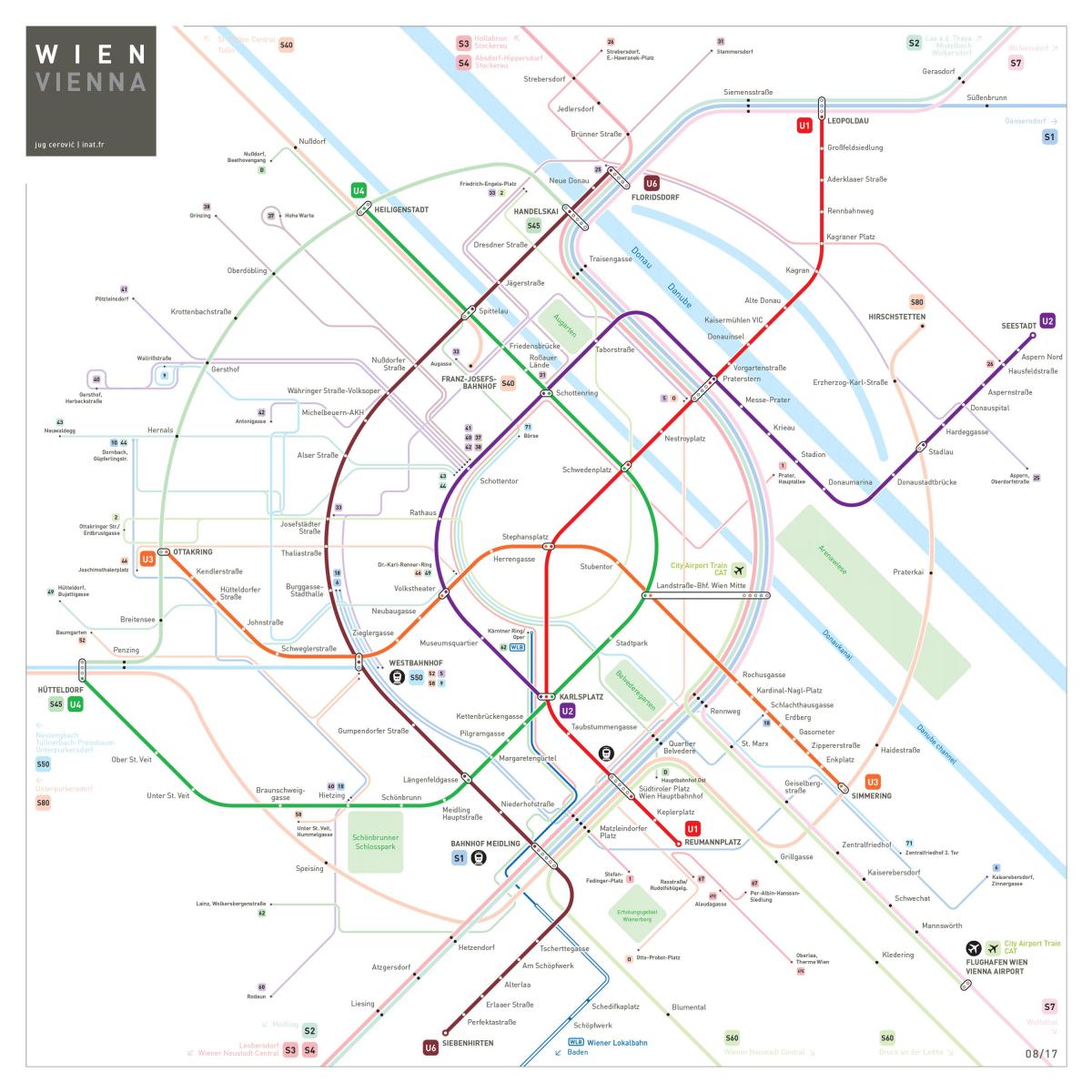 Карта на u4 Виена