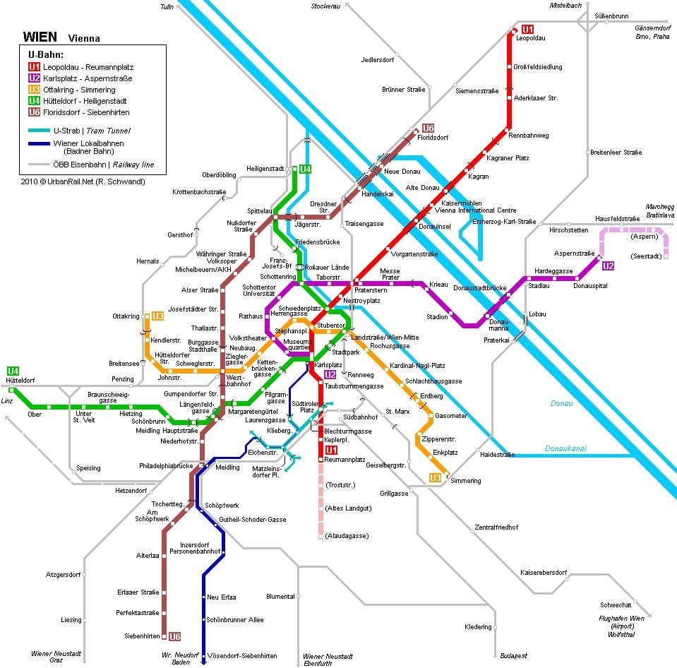 Wien s-bahn мапа
