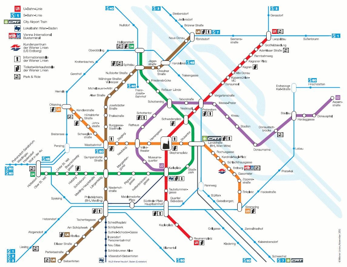 Wien s-bahn мапа