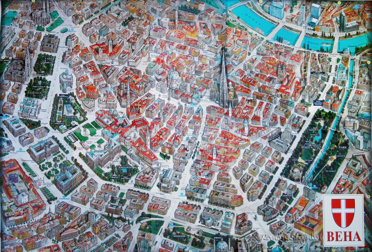 Карта на Виена 3d