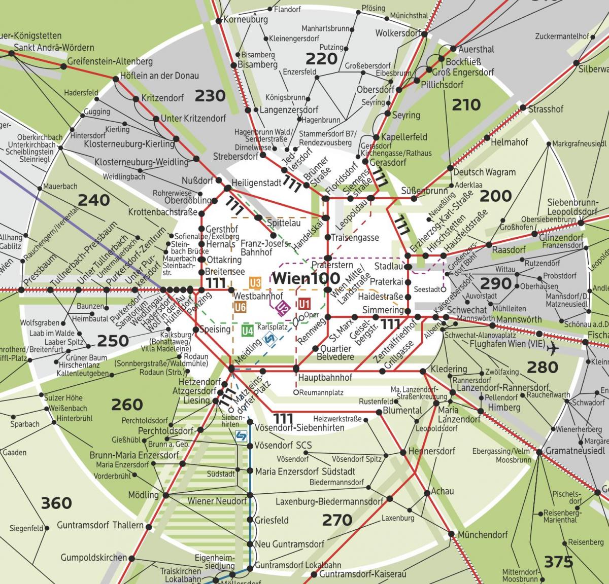 Wien зона 100 мапа