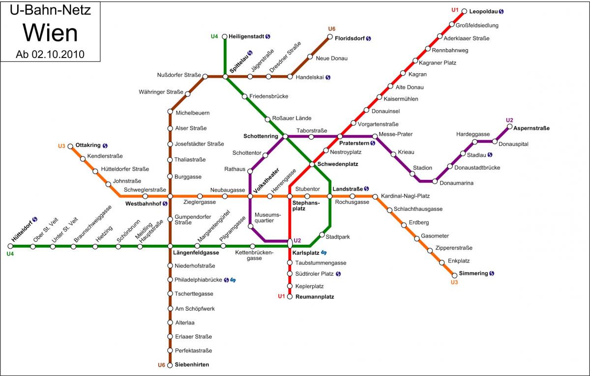 трамвај d Виена мапа