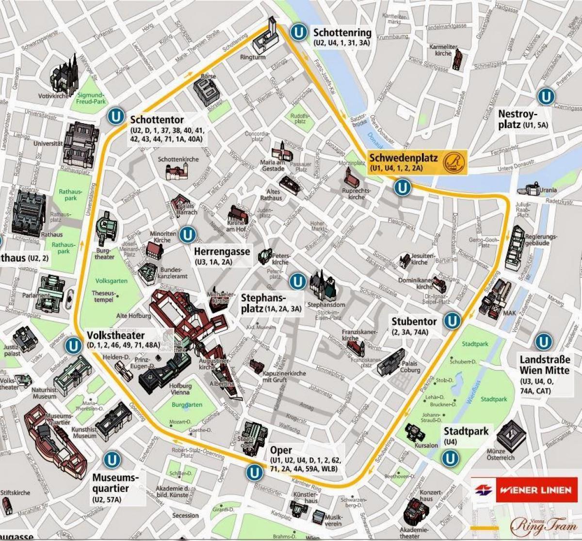 Виена трамвај мапата 2016 година