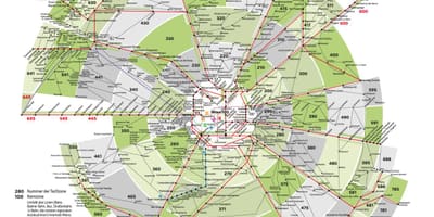 Карта на Виена транспорт зони