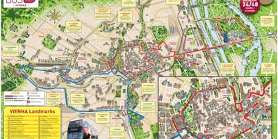 Голем автобус на турнеја Виена мапа