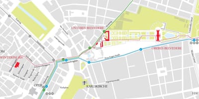 Карта на белведере Виена