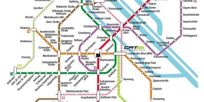 Мачка град аеродром воз Виена мапа