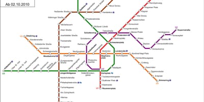Карта на у Виена