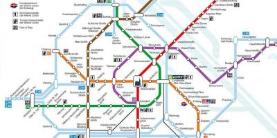 Wien метрото мапа