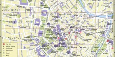 Виена градот туристичка мапа