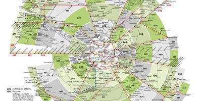 Карта на Виена метро зона 100