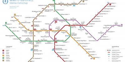 Карта на Виена метро стан