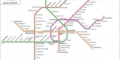 Трамвај d Виена мапа