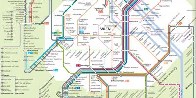 Виена градот транспорт мапа