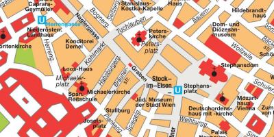 Виена центар мапа