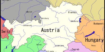 Карта на Виена и околината