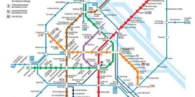 Виена метро мапата полна големина